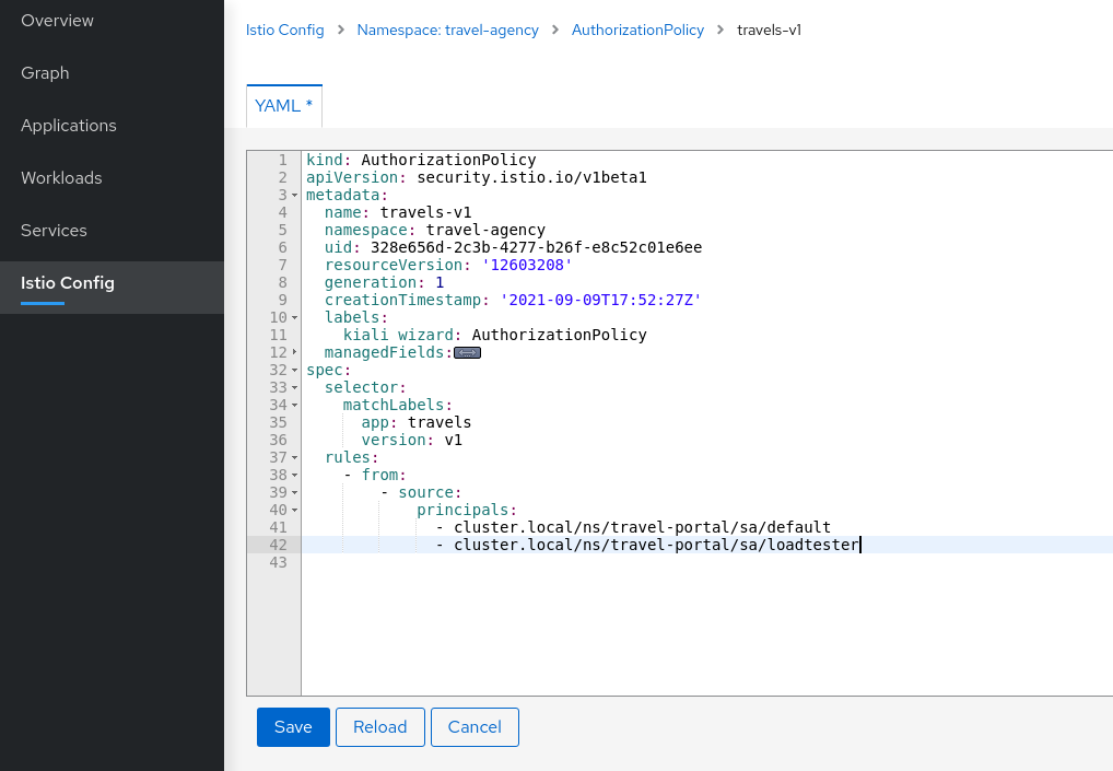 AuthorizationPolicy Edit AuthorizationPolicy Edit